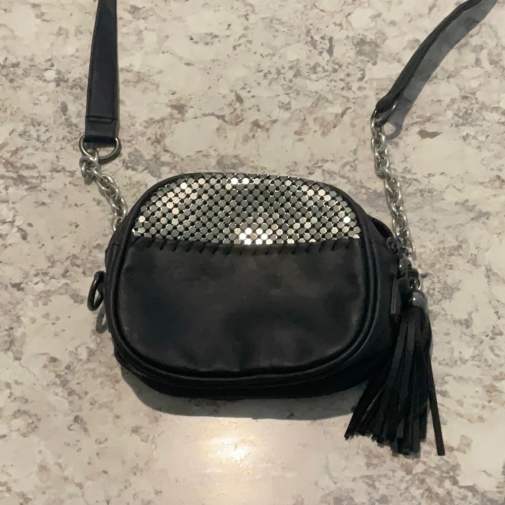 Black Poppy Black Cross Body Bag